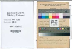 Entnazifizierung Matthias Bido , geb. 23.12.1899 (Gewerbeleher)