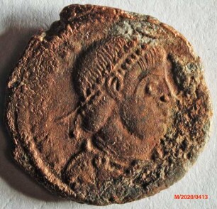 Römische Münze, Nominal Centenionalis, Prägeherr Valens, Prägeort nicht bestimmbar, Original