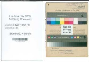 Entnazifizierung Heinrich Stumborg , geb. 20.09.1911 (Zahnarzt)