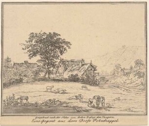Das Dorf Potschappel im Plauenschen Grund bei Dresden (heute Freital)