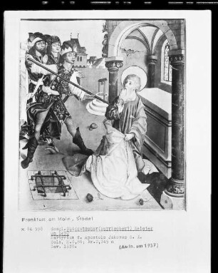 Darstellungen der Apostelmartyrien — Martyrium des Apostels Jakobus der Ältere