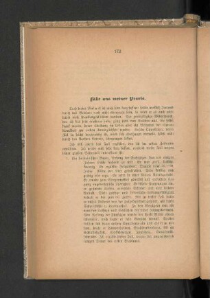 Fälle aus meiner Praxis.