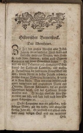 Das Abentheuer.