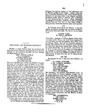 Griechische und Römische Inschriften : [Fortsetzung folgt]