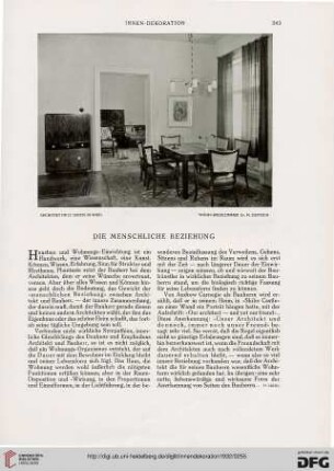 Die menschliche Beziehung