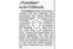 "Probefahrt" in der Feldmark