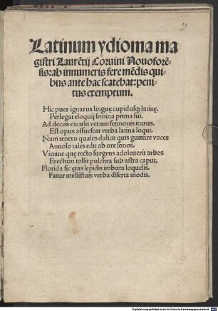 Latinum idioma