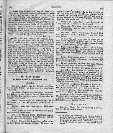 Verhandlungen der Pariser Academie der Wissenschaften, 1819
