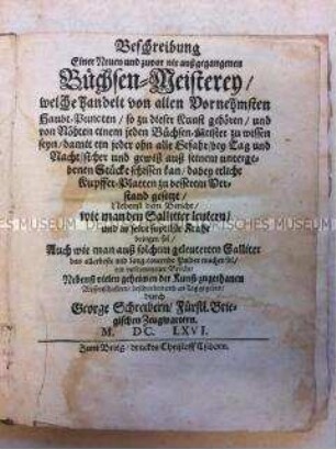 Lehrbuch der Büchsenmeisterei und der Artillerie