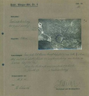 Foto des Frauenackerkopfes und der Gegend südöstlich davon (Luftbild)