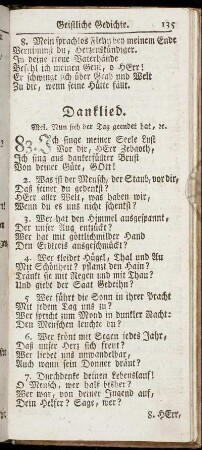 Danklied - Die Ergebung in den Willen Gottes