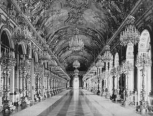 Herrenchiemsee, Neues Schloss, Grande Galerie (Große Spiegelgalerie); Georg von Dollmann; Julius von Hoffmann (ab 1883)