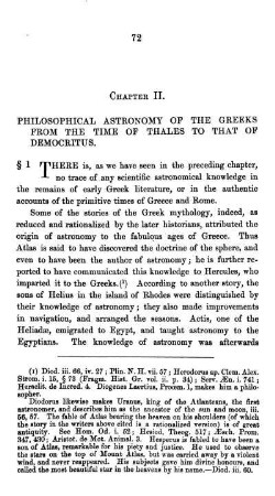 Chapter II. Philosophical Astronomy of the Greeks from the Time of Thales to that of Democritus.