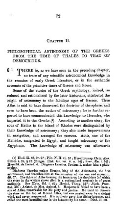 Chapter II. Philosophical Astronomy of the Greeks from the Time of Thales to that of Democritus.