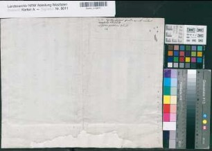 Wocklum (Balve) Schloß Fundamentskizze Ende 18.Jh. o.M. 33,5 x 41 Skizze Landsberg-Velen Nr. 619d