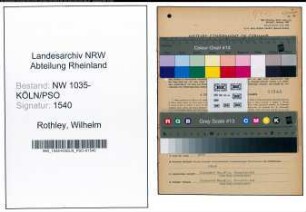 Entnazifizierung Wilhelm Rothley , geb. 28.08.1897 (Elektriker)