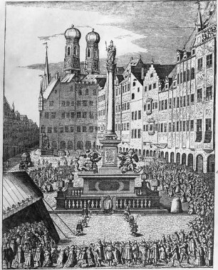 Mariensäule, Marienplatz