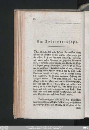 Am Trinitatisfeste.