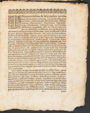 Innumerabilibus & labyrintheis prorsus ...