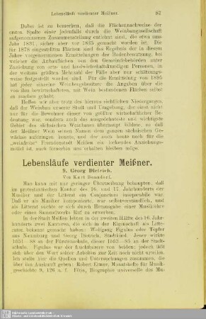 Lebensläufe verdienter Meißner