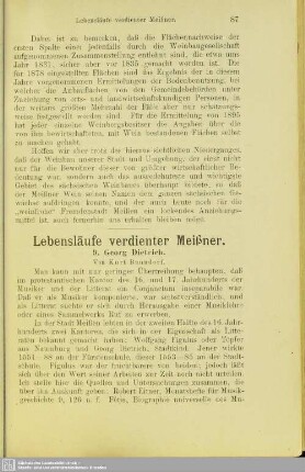 Lebensläufe verdienter Meißner