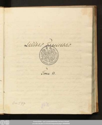 11: Lettres Familières
