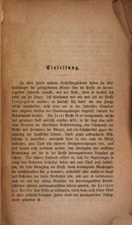 Das neue Großherzoglich badische Preß - Gesetz vom 2. April 1868 : (Reg. Bl. XXIII. 369.) Erläutert von Prof. Dr. W. Behaghel