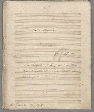 Rondo Mazurka, Violine, Orchester, op. 17. - BSB Mus.Schott.Ha 13982-3