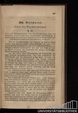 III. Abschnitt. Uiber die Durchforstungen