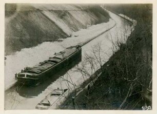 Foto des Südausgangs des "Canals de Saint-Quentin" bei Le Tronquoy nördlich von Saint-Quentin