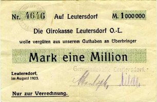Mark eine Million