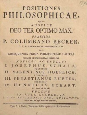 Positiones philosophicae