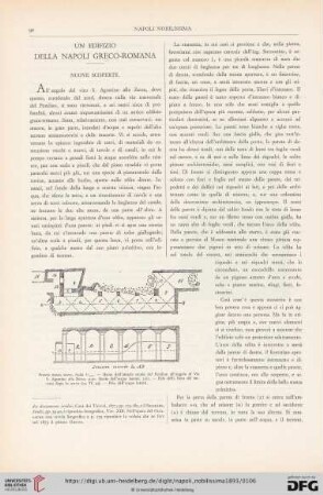 Un edifizio della Napoli greco-romana