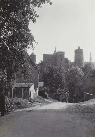 Bautzen, Blick zu Michaeliskirche und Alter Wasserkunst