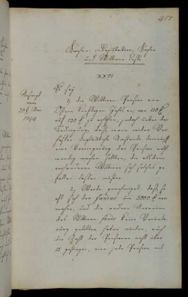 Erhöhung der Witwenpension; Erhöhung der Pension bei Erreichung eines Fondvermögens von 5000 Reichsthalern; Verlängerung der Dauer der Pension für elternlose Kinder; Beitragserhöhung für alle Mitglieder.