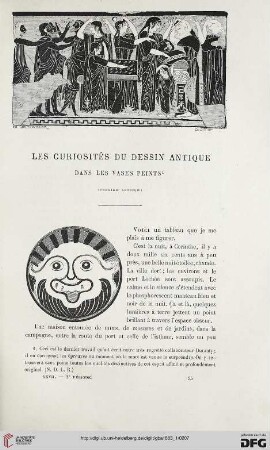 2. Pér. 27.1883: Les curiosités du dessin antique dans les vases peints, 1