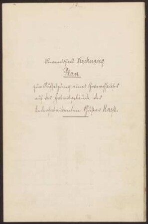Käß, Gustav, Lederfabrikant Ausbau des Fabrikdachstockes