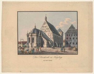 Der Freiberger Dom (Dom St. Marien) am Untermarkt, 1484-1501 erbaut
