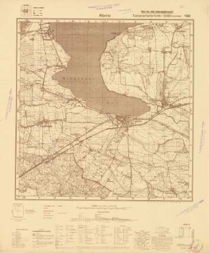 1740 Ribnitz, Topographische Karte 1:25000 (4cm - Karte)