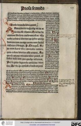 Prosa secunda libri quinti