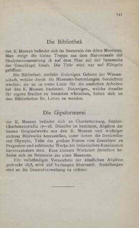 Die Gipsformerei