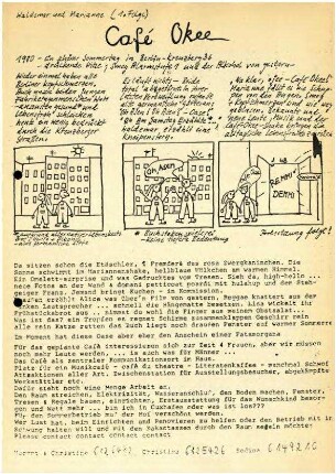 Flugschrift: Café Okee,               1980