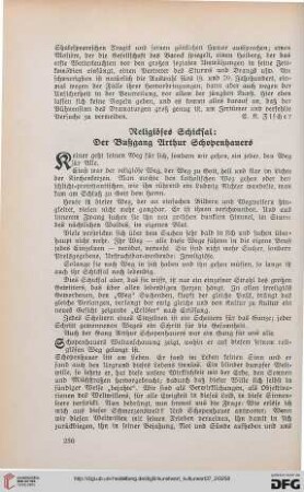 37: Religiöses Schicksal : der Bußgang Arthur Schopenhauers