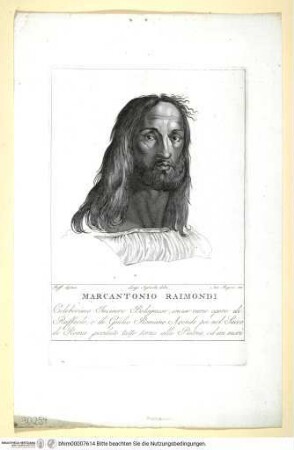 Porträt des Marcantonio Raimondi