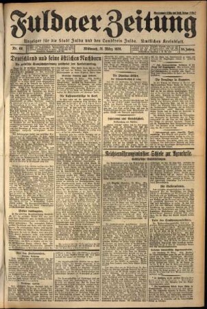 Ausgabe vom Mittwoch, den 21. März 1928.