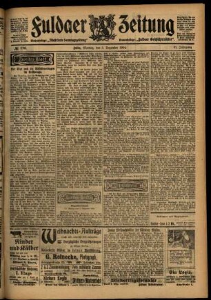 Zweite Ausgabe vom Montag, den 05. Dezember 1904.