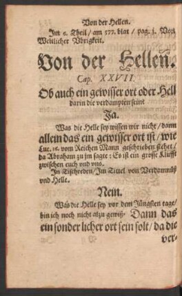 Von der Hellen. Cap. XXVII.