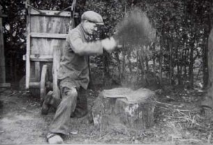 Ausschlagen von Heidekraut