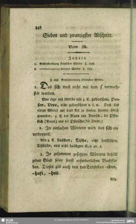 Sieben und zwanzigster Abschnitt. Vom sch