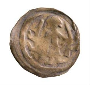 Münze, Pfennig, um 1370 (1323-1373)